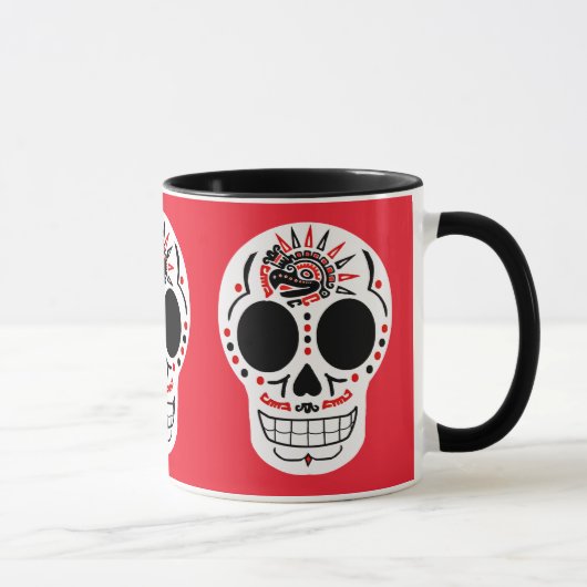 CasaQ aztekische Adler Calavera Kaffee-Tasse Tasse (Rechts)