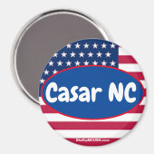 Casar NC Patriotischer Magnet (Vorderseite/Rückseite)