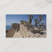 Cäsarea Ruinen von Hafen gebaut von Herod the Grea Visitenkarte (Rückseite)