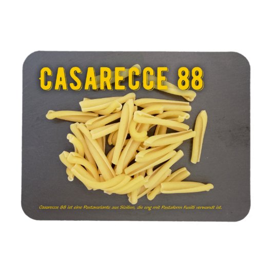 Casarecce 88 Italienisches Restaurant Rezept zutat Magnet (Horizontal)