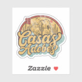 Casas Adobes, Arizona Aufkleber (Blatt)