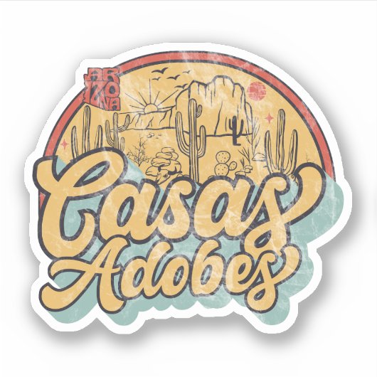 Casas Adobes, Arizona Aufkleber (Vorderseite)