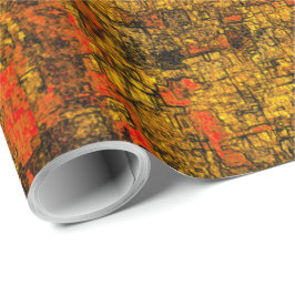 Casca de árvore virtual, com tons de living coral geschenkpapier