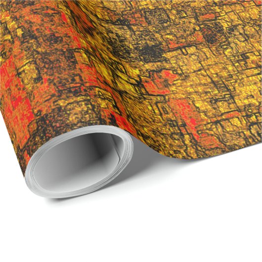 Casca de árvore virtual, com tons de living coral geschenkpapier (Rolleneckpunkt)