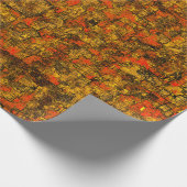 Casca de árvore virtual, com tons de living coral geschenkpapier (Ecke)