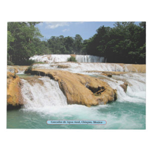 Cascadas de Agua Azul, Chiapas, Mexiko Notizblock