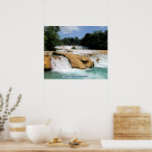 Cascadas de Agua Azul, Chiapas, Mexiko Poster (Küche)