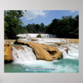 Cascadas de Agua Azul, Chiapas, Mexiko Poster (Vorne)