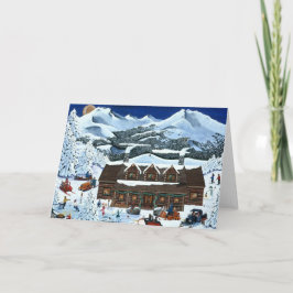 Cascade Cabin Holiday Feiertagskarte