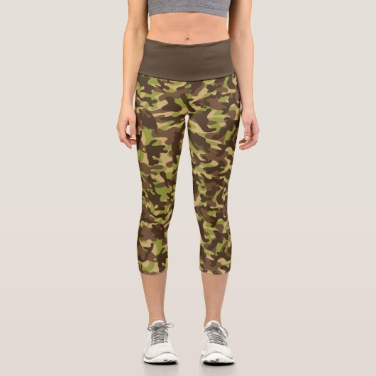 Cascade Camouflage Capri Leggings (Vorderseite)