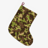Cascade Camouflage Großer Weihnachtsstrumpf (Vorderansicht (hängend))