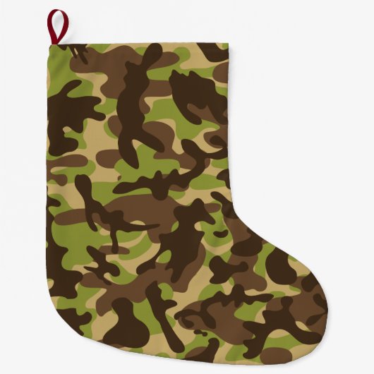 Cascade Camouflage Großer Weihnachtsstrumpf (Vorderseite)