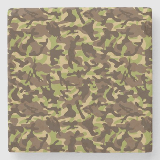 Cascade Camouflage Steinuntersetzer (Vorderseite)