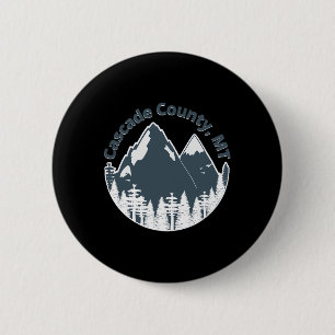 Cascade County Mt Berge Wandern Klettern Camping Button