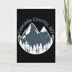 Cascade County Mt Berge Wandern Klettern Camping Karte