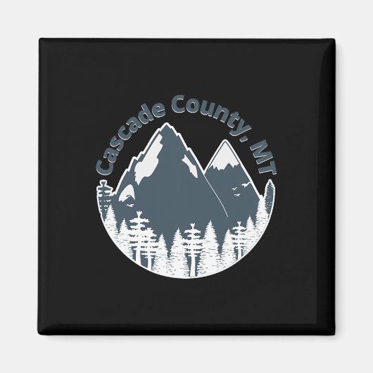 Cascade County Mt Berge Wandern Klettern Camping Magnet (Vorne)