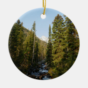 Cascade Creek im Grand Teton Keramik Ornament