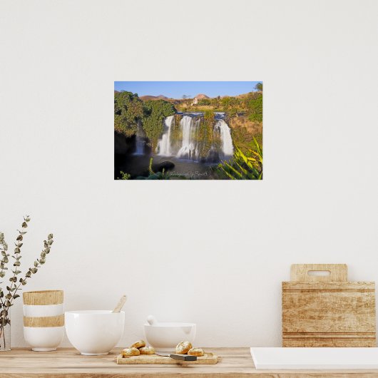 Cascade d'Ampefy, Madagaskar Poster (Küche)