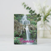 Cascade des Aigrettes Saint Gilles Réunion Postkarte (Stehend Vorderseite)