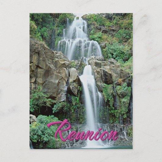 Cascade des Aigrettes Saint Gilles Réunion Postkarte (Vorderseite)