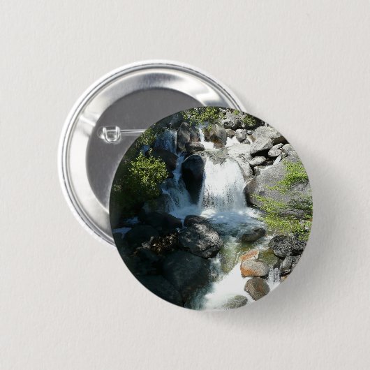 Cascade Falls at Yosemite National Park Button (Vorne & Hinten)