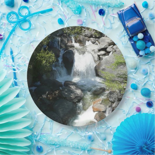 Cascade Falls at Yosemite National Park Pappteller (Party)