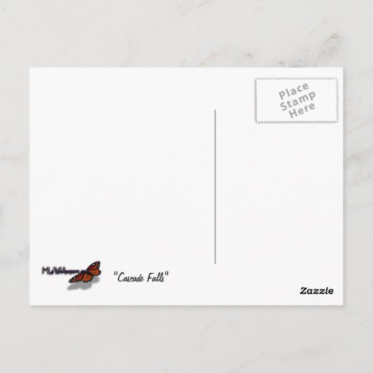 Cascade Falls at Yosemite National Park Postkarte (Rückseite)
