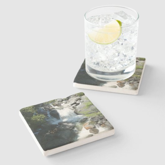 Cascade Falls at Yosemite National Park Steinuntersetzer (Seitenansicht)