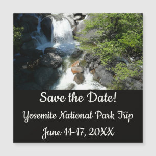 Cascade Falls im Yosemite National Park Magnetkarte