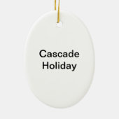 Cascade-Feiertag Keramikornament (Hinten)
