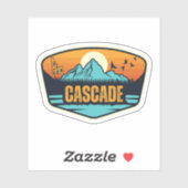 Cascade, Idaho Aufkleber (Blatt)
