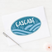 Cascade Idaho Außenbereich Ovaler Aufkleber (Umschlag)