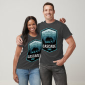 Cascade Idaho Bergstadt Kabine Oversifiziert T-Shirt (Unisex)