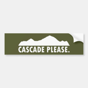 Cascade Idaho Bitte Autoaufkleber