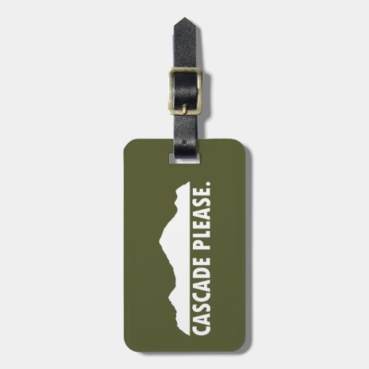 Cascade Idaho Bitte Gepäckanhänger (Vorderseite vertikal)