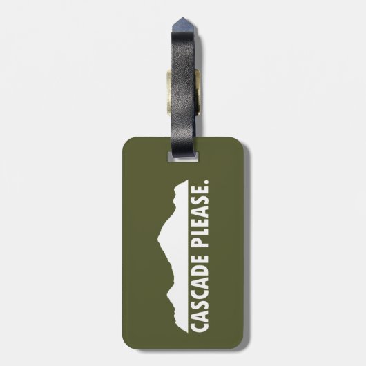 Cascade Idaho Bitte Gepäckanhänger (Rückseite vertikal)