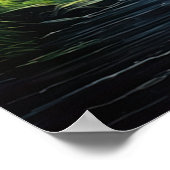 Cascade in Emerald Grove Poster (Ecke)