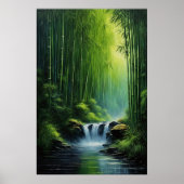 Cascade in Emerald Grove Poster (Vorne)