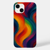 Cascade iPhone Case - Vibrant Painterly Art Gift (Rückseite)