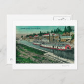 Cascade Locks auf dem Columbia River Postkarte (Vorne/Hinten)