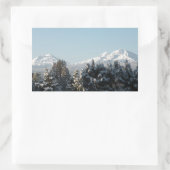 Cascade Mountain Rechteckiger Aufkleber (Tasche)