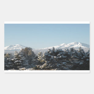 Cascade Mountain Rechteckiger Aufkleber