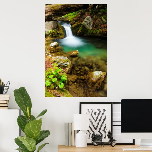 Cascade on Hare Creek, Kalifornien Poster (Heimbüro)