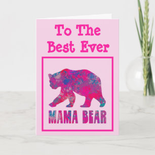 Cascade Pink Mama Bär Muttertagskarte Karte
