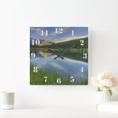 Cascade Ponds Canada Quadratische Wanduhr (Zuhause)