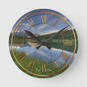 Cascade Ponds Canada Runde Wanduhr