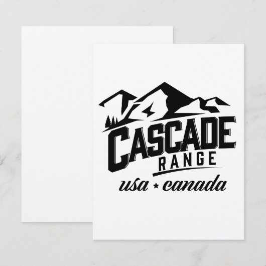 Cascade Range USA Kanada Logo. (Vorne/Hinten)