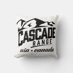 Cascade Range USA Kanada Logo. Kissen