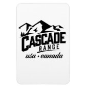 Cascade Range USA Kanada Logo. Magnet (Vertikal)