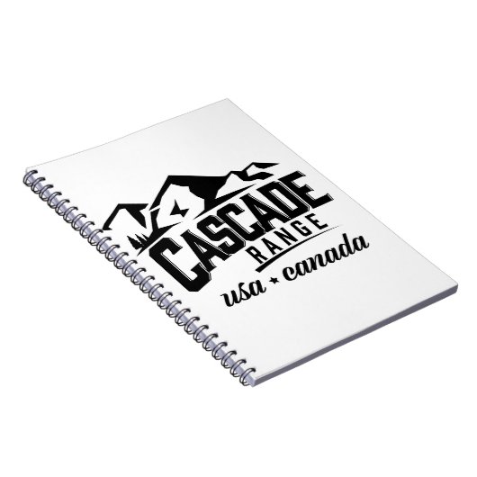Cascade Range USA Kanada Logo. Notizblock (Rechte Seite)